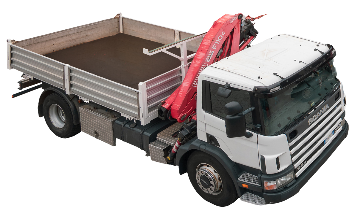 Scania Lastwagen für baumaterial
